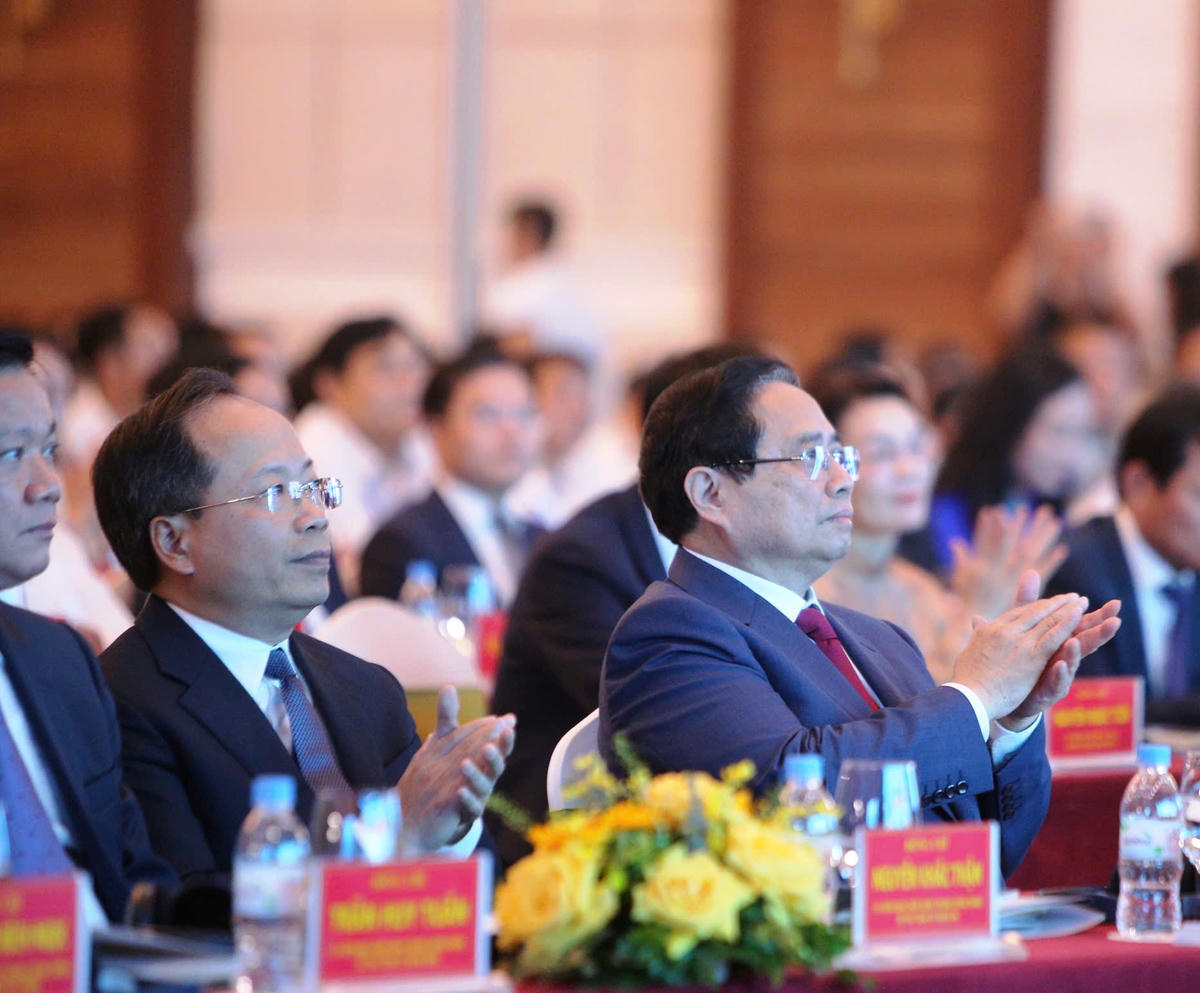 Thủ tướng Chính phủ Phạm Minh Chính tại hội nghị.