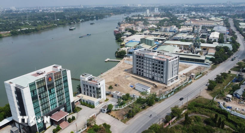 Trụ sở cơ quan Nhà nước mới được xây dựng tại Khu công nghiệp Biên Hòa 1, tỉnh Đồng Nai. (Ảnh: Công Phong/TTXVN).