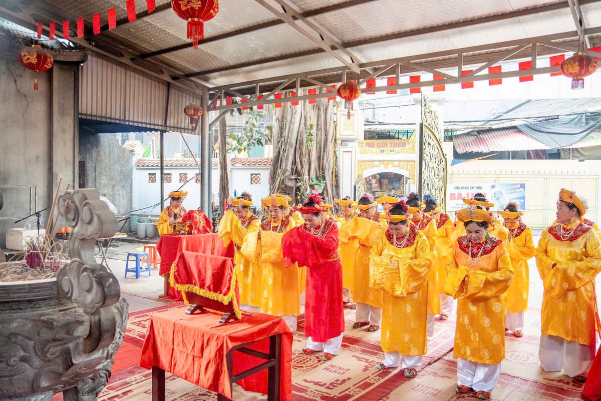 Lễ Tế xuân đền Nhà Bà diễn ra trang trọng, thành kính thể hiện tri ân công đức của Thánh Mẫu Nguyệt Cư. Ảnh TD