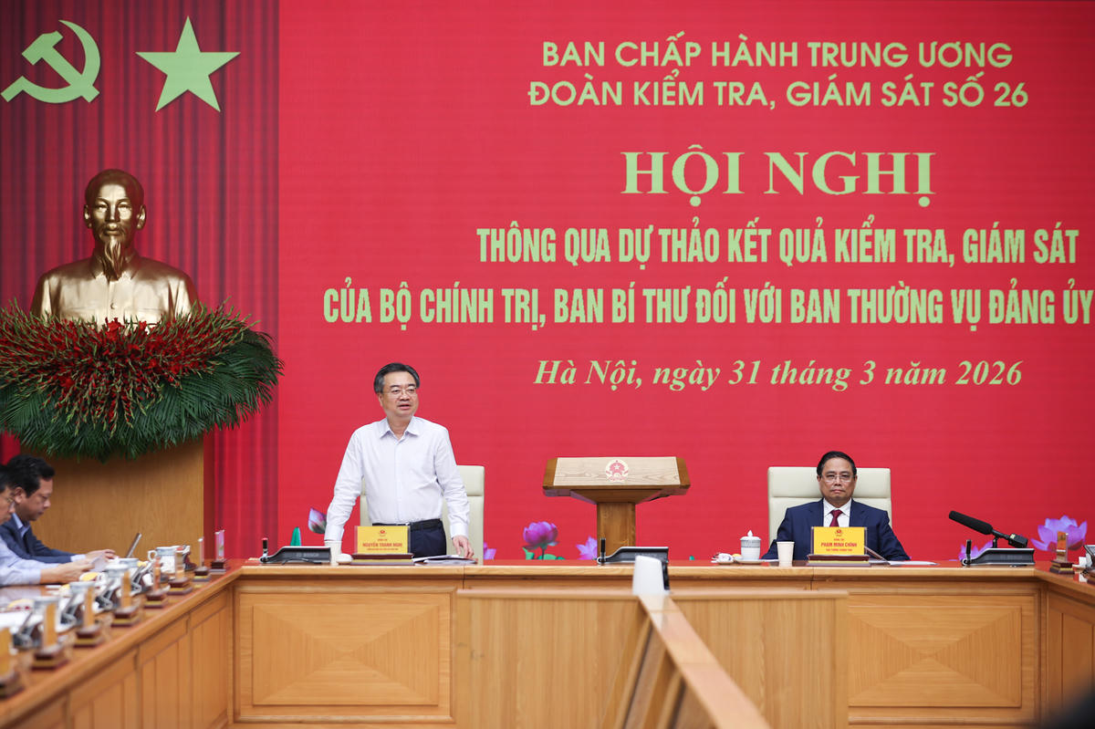 Đồng chí Nguyễn Thanh Nghị yêu cầu Đoàn kiểm tra, giám sát tổng hợp, tiếp thu các ý kiến, hoàn thiện báo cáo; tiếp tục phối hợp với Ban Thường vụ Đảng ủy Chính phủ chuẩn bị triển khai giai đoạn 2 chương trình kiểm tra, giám sát - Ảnh: VGP/Nhật Bắc