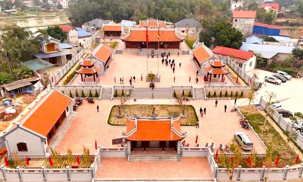 Đền Mục sau khi được tu bổ, cải tạo hoàn thành vào năm 2024.