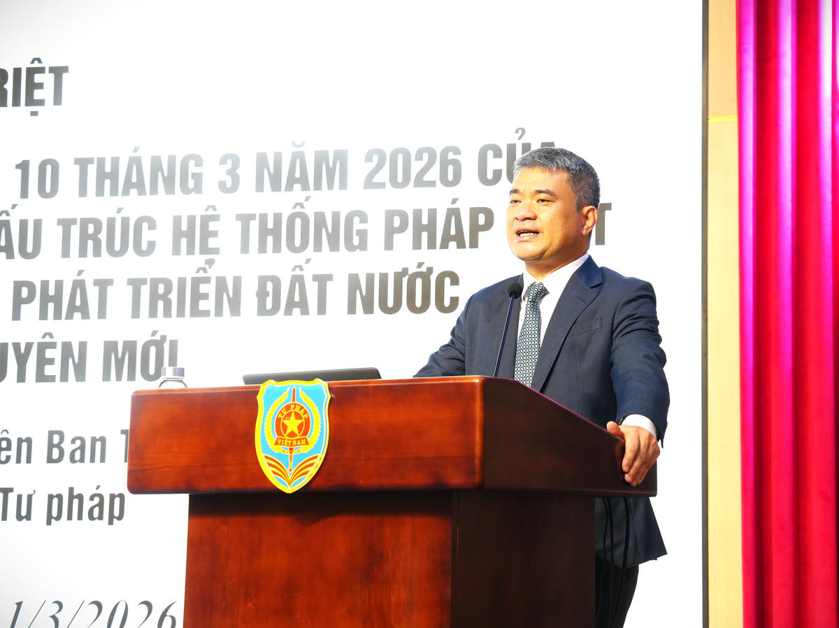 Thứ trưởng Bộ Tư pháp Nguyễn Thanh Tú.