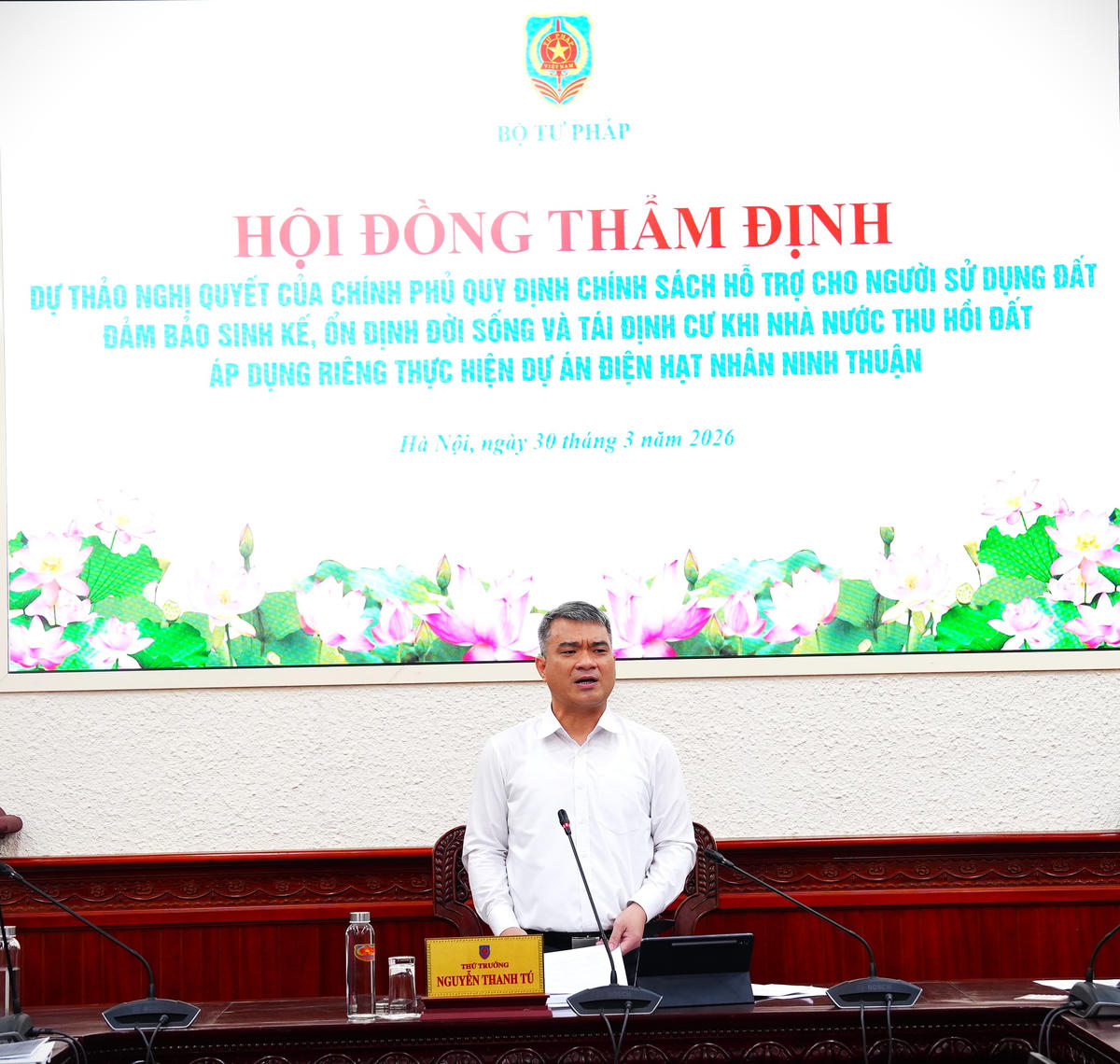 Thứ trưởng Bộ Tư pháp Nguyễn Thanh Tú.