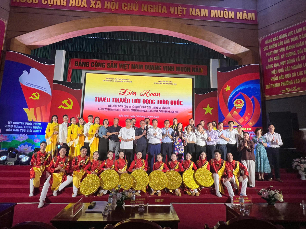 Liên hoan được tổ chức quy mô lớn, tuyên truyền tại 15 xã, phường, đặc khu của 2 tỉnh Bắc Ninh Và Quảng Ninh