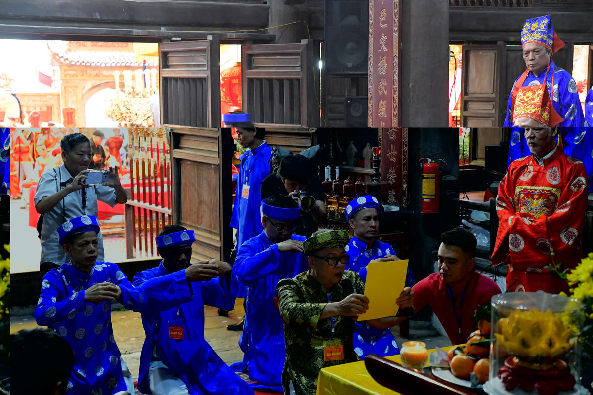 Nghi thức đọc trúc văn.