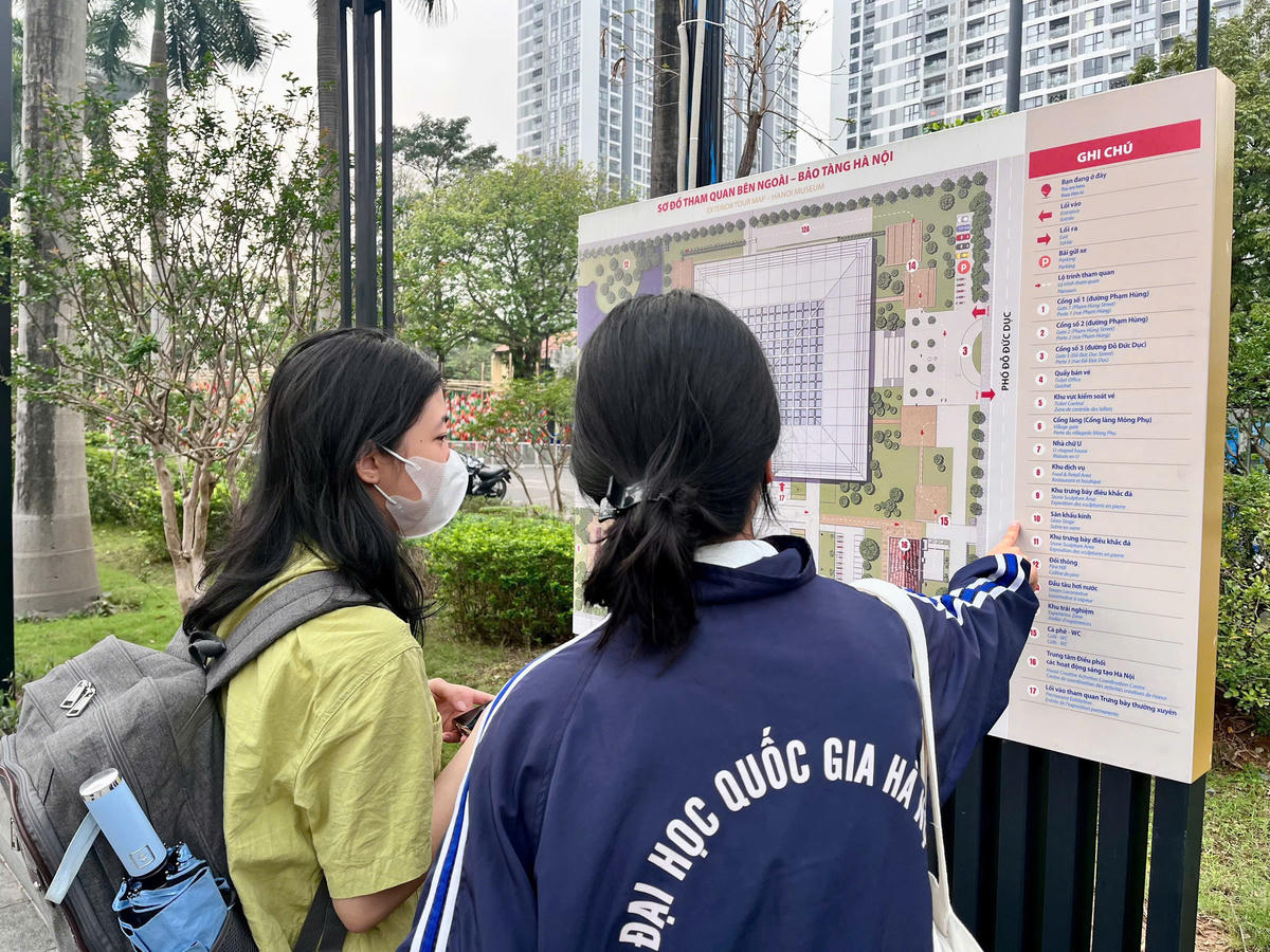 Bảo tàng có sơ đồ tham quan chi tiết giúp du khách dễ dàng hình dung khám phá không gian trưng bày.