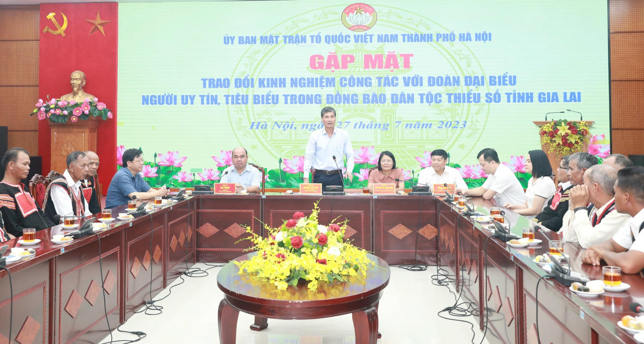 Quang cảnh buổi tiếp đoàn.