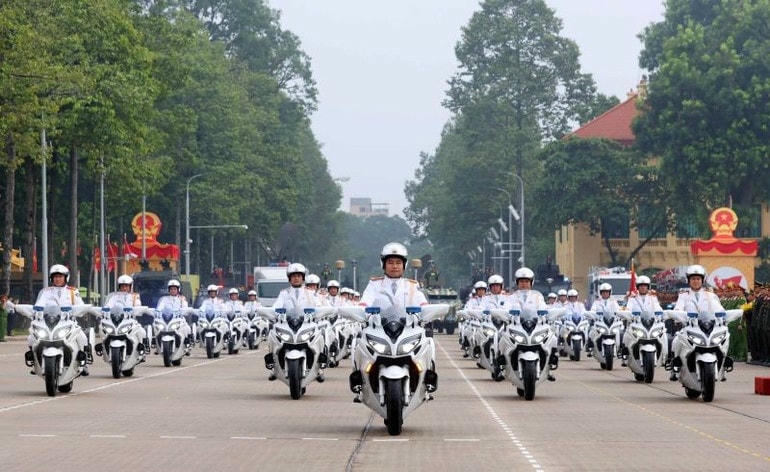 Lực lượng CAND Việt Nam từ gian khó đến chính quy, hiện đại. Ảnh: Bình Minh.