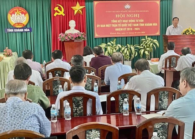Hội nghị tổng kết đánh giá hoạt động các Hội đồng tư vấn MTTQ tỉnh Khánh Hòa.