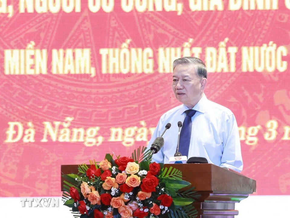 Tổng Bí thư Tô Lâm phát biểu. (Ảnh: Thống Nhất/TTXVN)