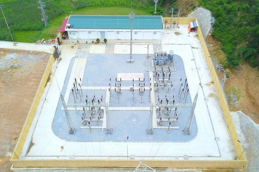 Trạm biến áp không người trực 110kV Na Hang đóng điện tháng 1/2023.