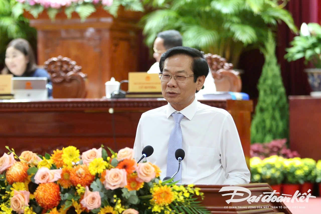 Bí Thư Thành ủy Cần Thơ Đỗ Thanh Bình phát biểu. Ảnh Trung Kiên.