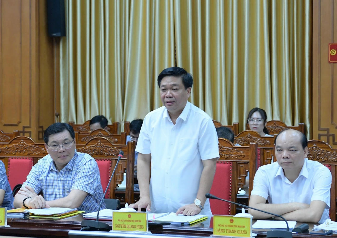 Phó Chủ tịch Thường trực UBND tỉnh Thái Bình Nguyễn Quang Hưng cam kết tạo mọi điều kiện tốt nhất để Đoàn kiểm toán hoàn thành nhiệm vụ. Ảnh: Nguyễn Ly