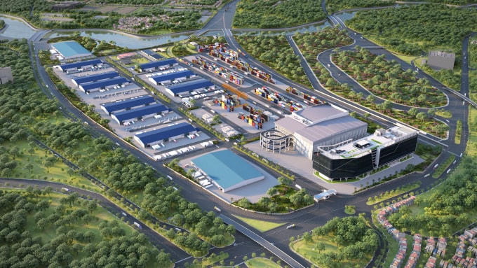 Phối cảnh dự án SuperPort Vĩnh Phúc.