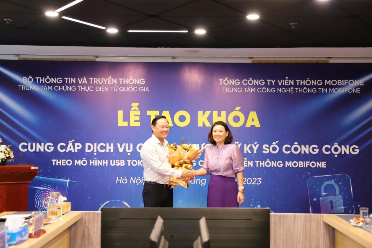 MobiFone được chứng nhận là đơn vị cung cấp dịch vụ chứng thực chữ ký số.