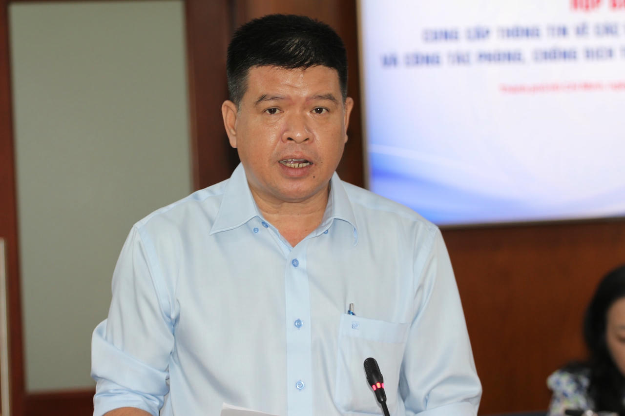 Ông Bùi Hòa An thông tin về tình hình đăng kiểm xe trên địa bàn TP HCM.