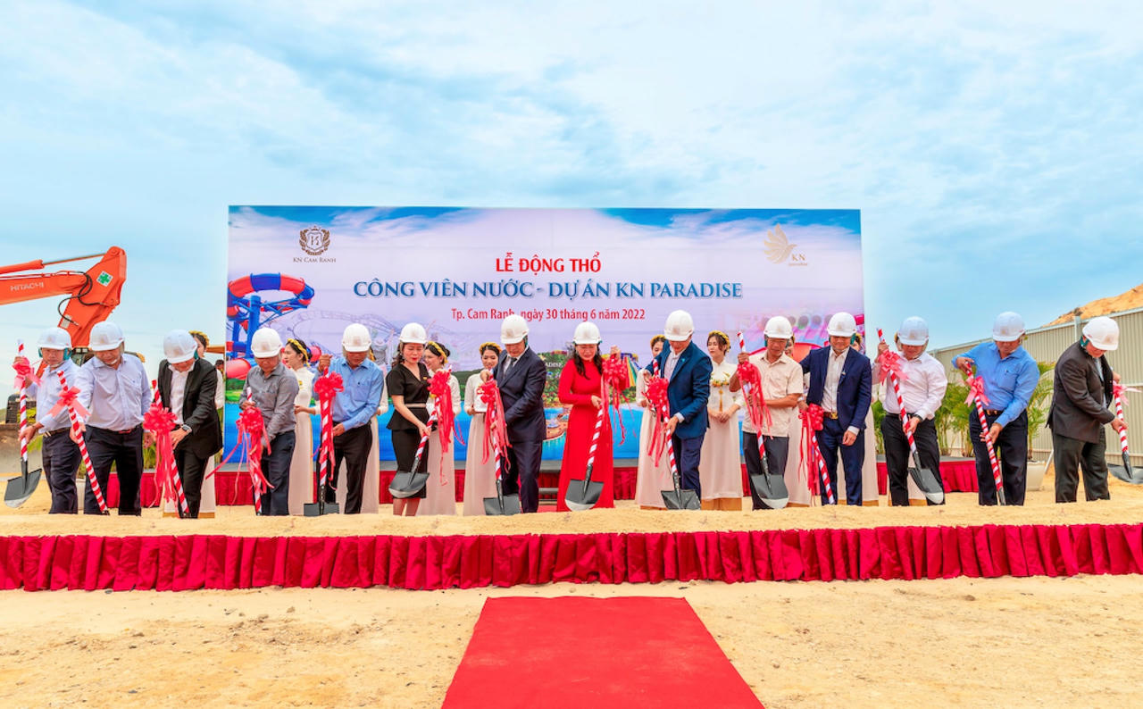 Khởi công Công viên nước 6,7 ha sẽ được thiết kế bởi đơn vị Polin Waterparks (Thổ Nhĩ Kỳ) với tổng mức đầu tư hơn 500 tỷ đồng.