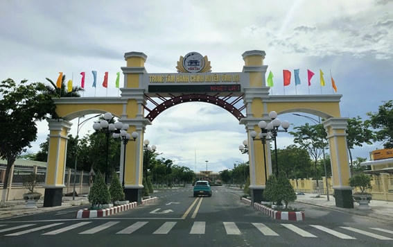 Trung tâm hành chính huyện Vĩnh Lợi, tỉnh Bạc Liêu hiện nay. Ảnh: Nguyên Du