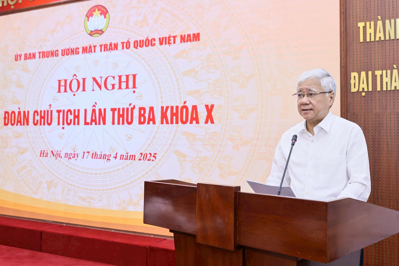 Chủ tịch Đỗ Văn Chiến phát biểu khai mạc Hội nghị. Ảnh: Quang Vinh
