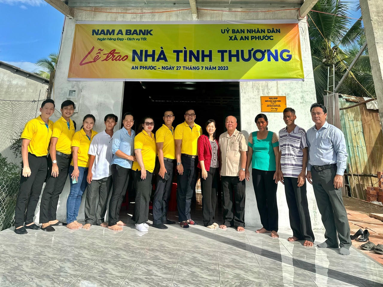 Ước mong về một ngôi nhà vững chắc của ông Tài nay đã thành hiện thực.