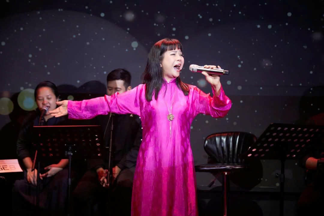 Ca si Anh Tuyet bieu dien 4
