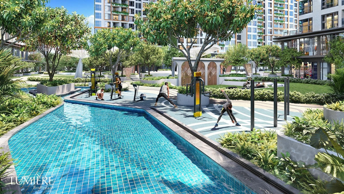 Tiện ích nghỉ dưỡng “chuẩn 5 sao” mang tới giá trị trải nghiệm đẳng cấp cho cư dân.