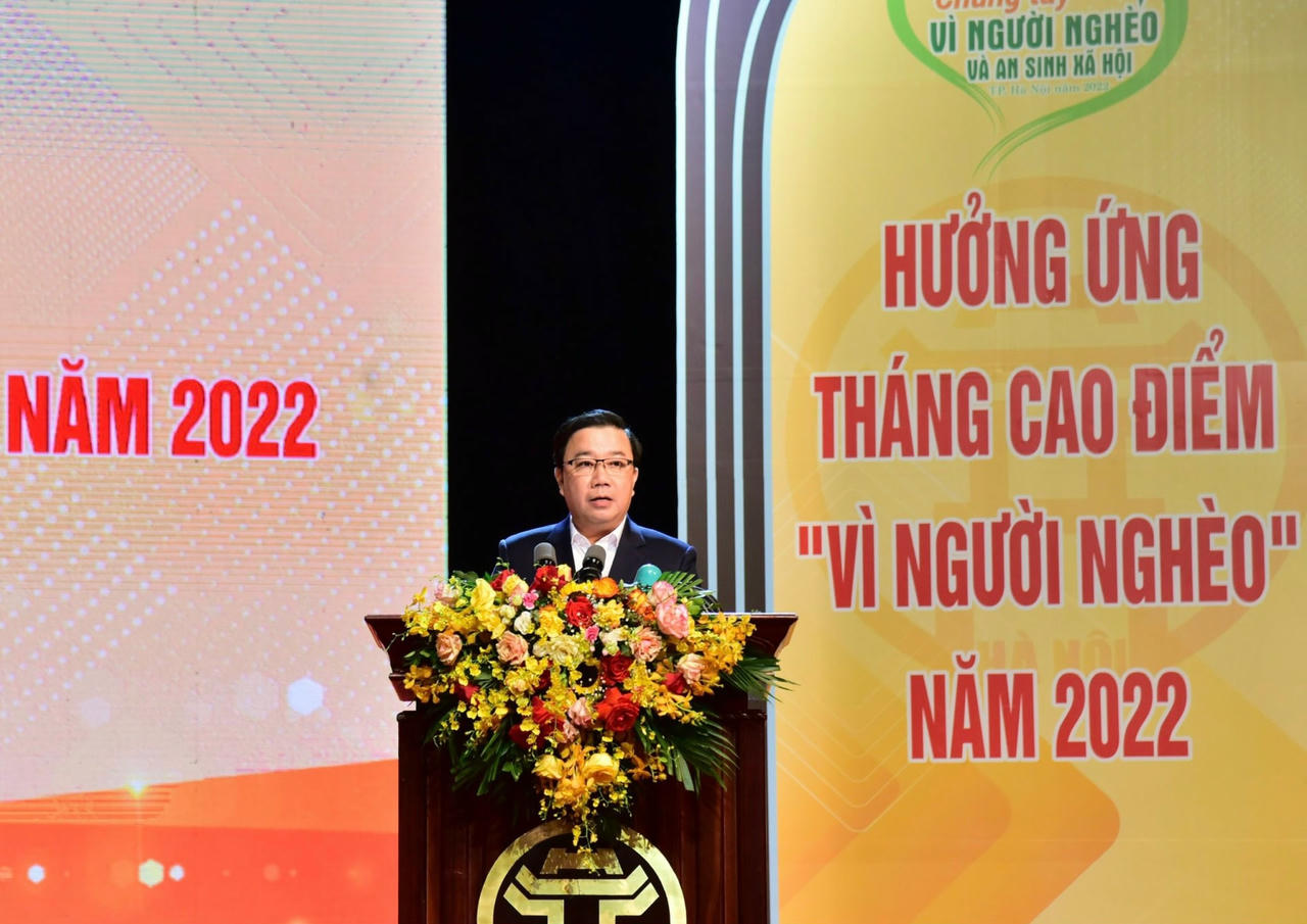 Ông Chử Xuân Dũng, Phó Chủ tịch UBND thành phố phát biểu tại lễ phát động.