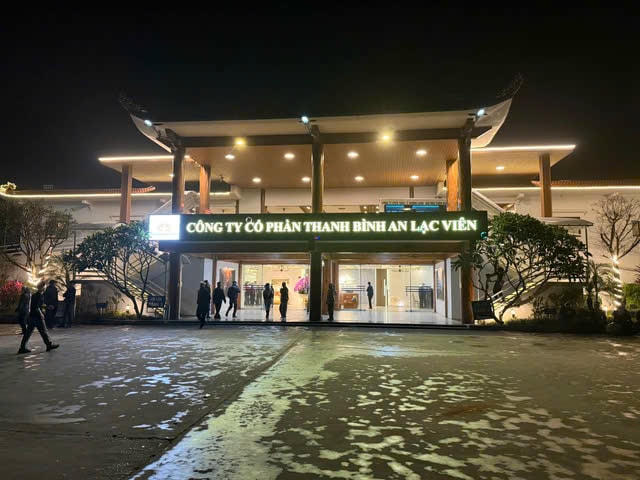 Đài hóa thân ở Nam Định thuộc sở hữu của Công ty Cổ phần Thanh Bình An Lạc Viên. Ảnh: Công an Nam Định.