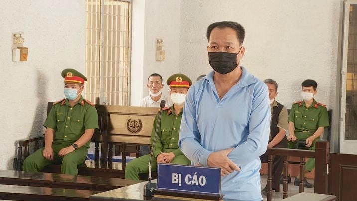 Bị cáo Phi tại phiên tòa.