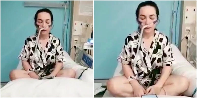 Mặc dù sức khỏe yếu nhưng cô vẫn ngân vang câu hát tri ân khán giả.