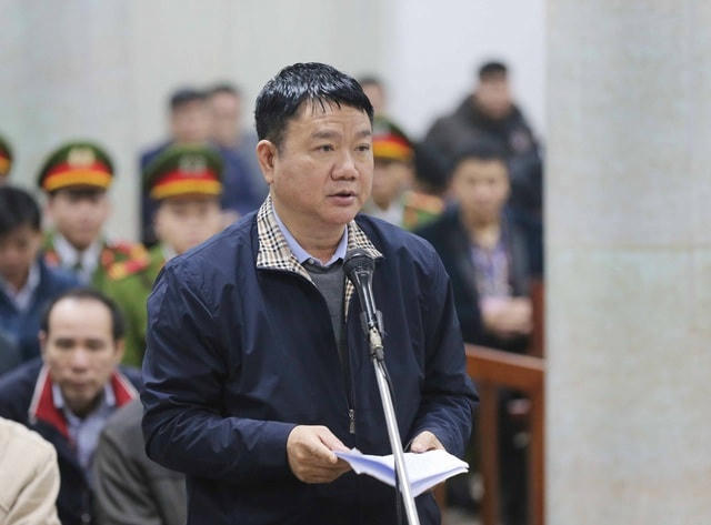 Bị can Đinh La Thăng.