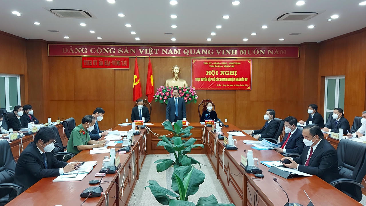 Bí thư Tỉnh ủy Bà Rịa-Vũng Tàu Phạm Viết Thanh phát biểu tại hội nghị.