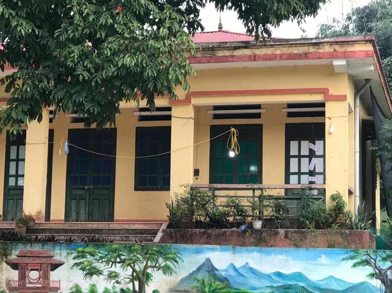 Căn phòng (gian đầu hồi) nhà tập thể nơi phát hiện cô giáo Loan tử vong.
