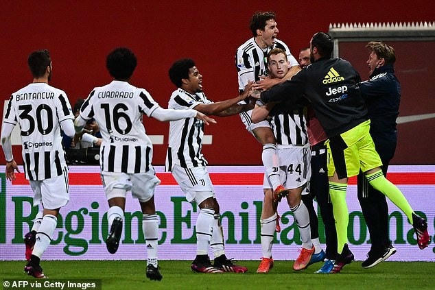 Juventus mở tỷ số do công của Kulusevski ở phút 31.