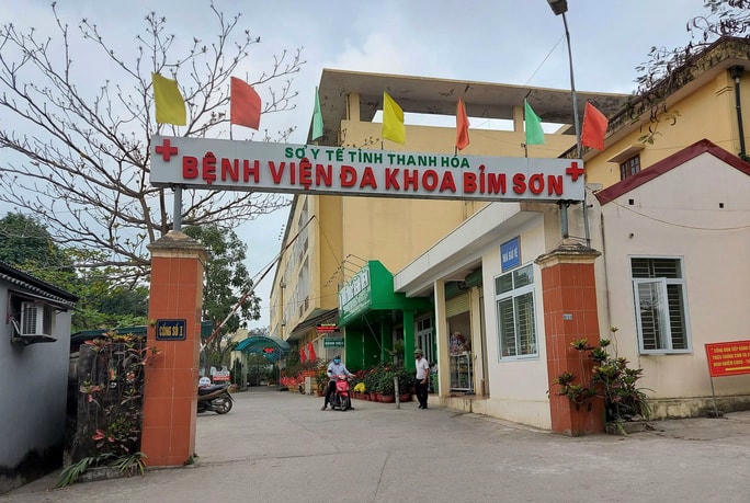 Bệnh viện Đa khoa thị xã Bỉm Sơn - nơi bệnh nhân M bị tử vong sau khi sốt cao trong nhiều ngày.