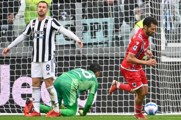 Sampdoria có được 2 bàn gỡ nhưng nhiêu đó là chưa đủ để có điểm trước Juventus.