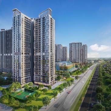 Tòa tháp căn hộ P2, phân khu The Pavilion sở hữu vị trí chiến lược trong tổng thể đại đô thị Vinhomes Ocean Park.