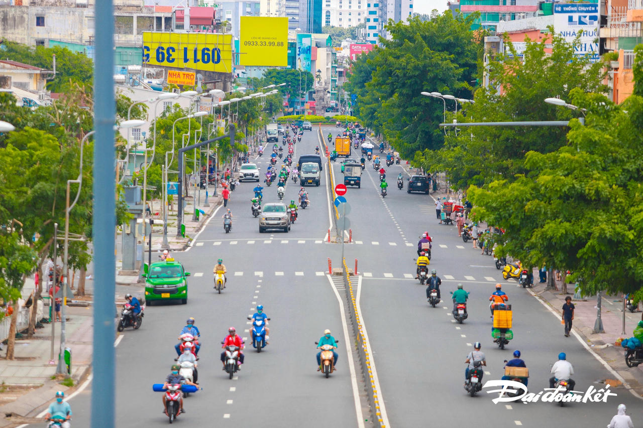 Đường Lý Thào Tổ (quận 10) trưa 21/8.