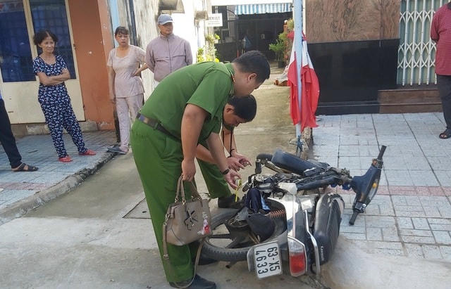 Hiện trường vụ cướp.