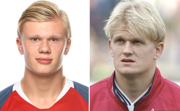 Erling Haaland, 20 tuổi, ngôi sao mới của bóng đá châu Âu hoá ra cũng là “con ông cháu cha” khi có bố là Alf-Inge từng thi đấu cho Manchester City.