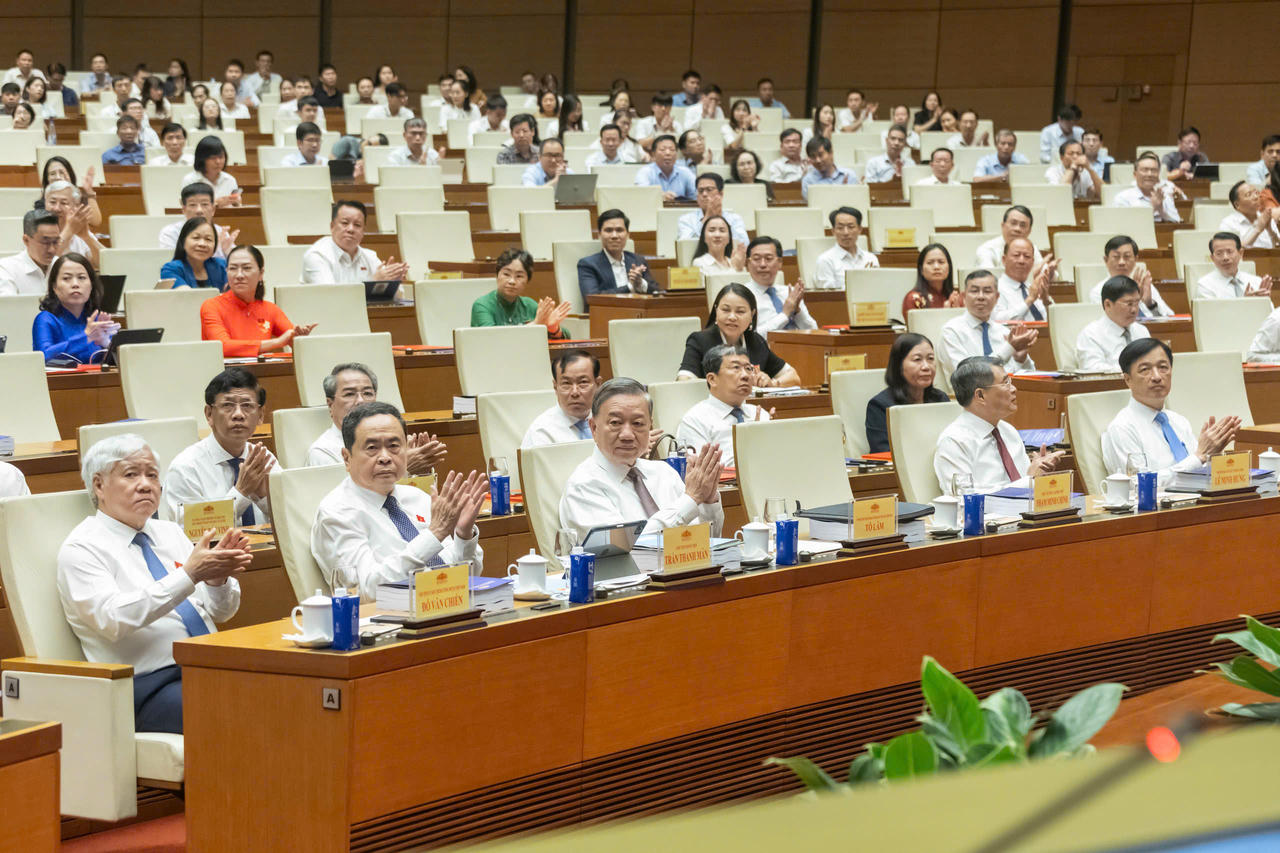 Tổng Bí thư Tô Lâm và các đại biểu dự Hội nghị. Ảnh: Quang Vinh.