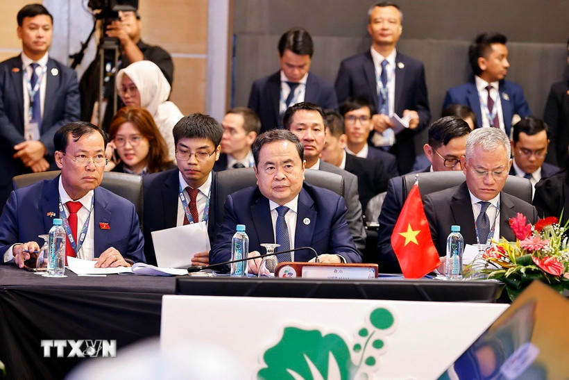 Chủ tịch Quốc hội Trần Thanh Mẫn dự Phiên họp Ban điều hành AIPA. (Ảnh: Doãn Tấn/ TTXVN).