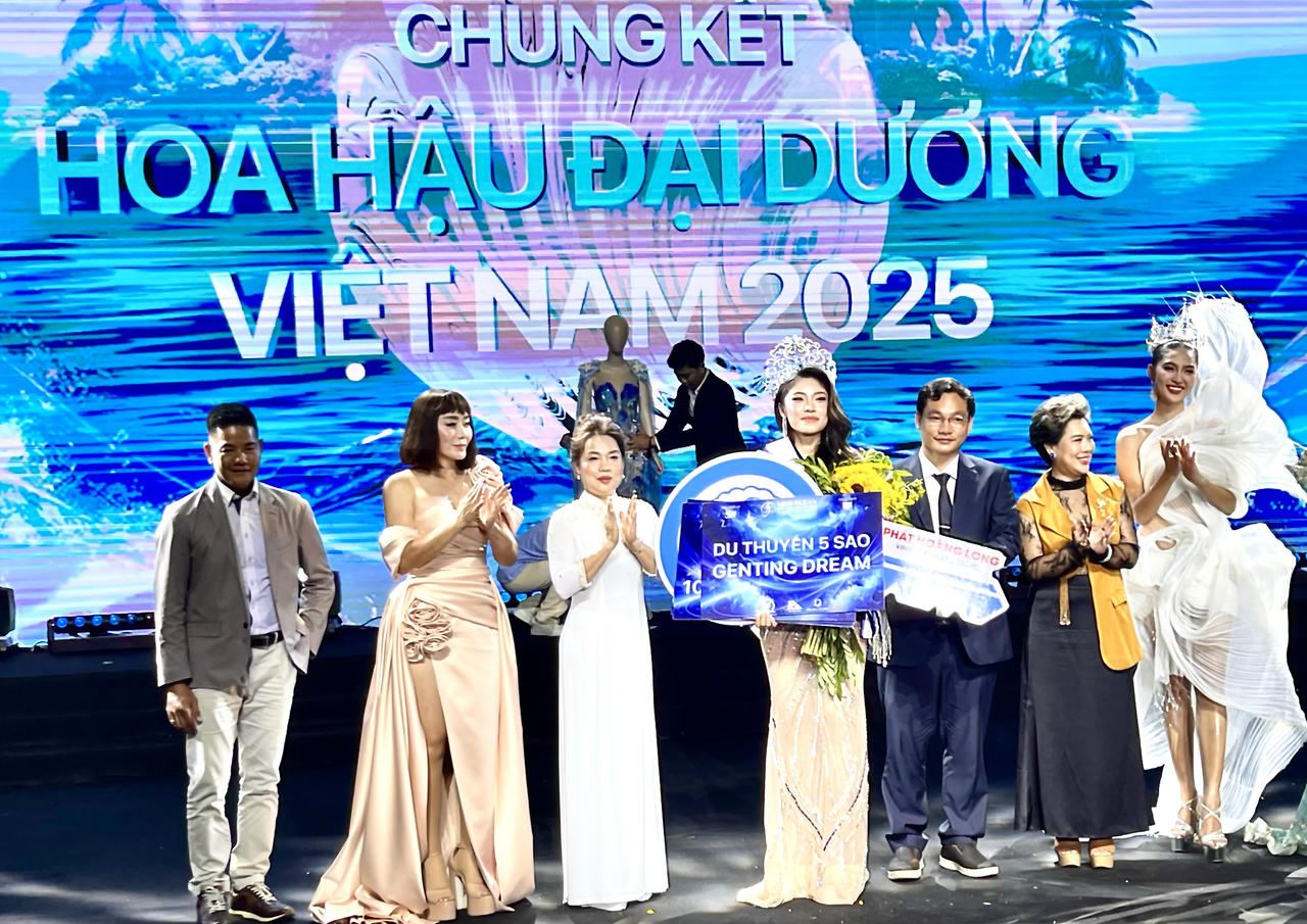 Hoa hậu Đại dương Việt Nam 2025 đã được gọi tên thí sinh mang số báo danh 025, Nguyễn Thanh Thảo. Ảnh: Thùy Trang.