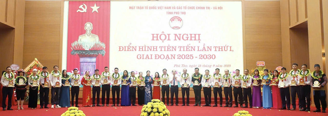 Những điển hình tiên tiến được vinh danh tại Hội nghị điển
hình tiên tiến lần thứ I, giai đoạn 2025 – 2030 của tỉnh Phú Thọ.