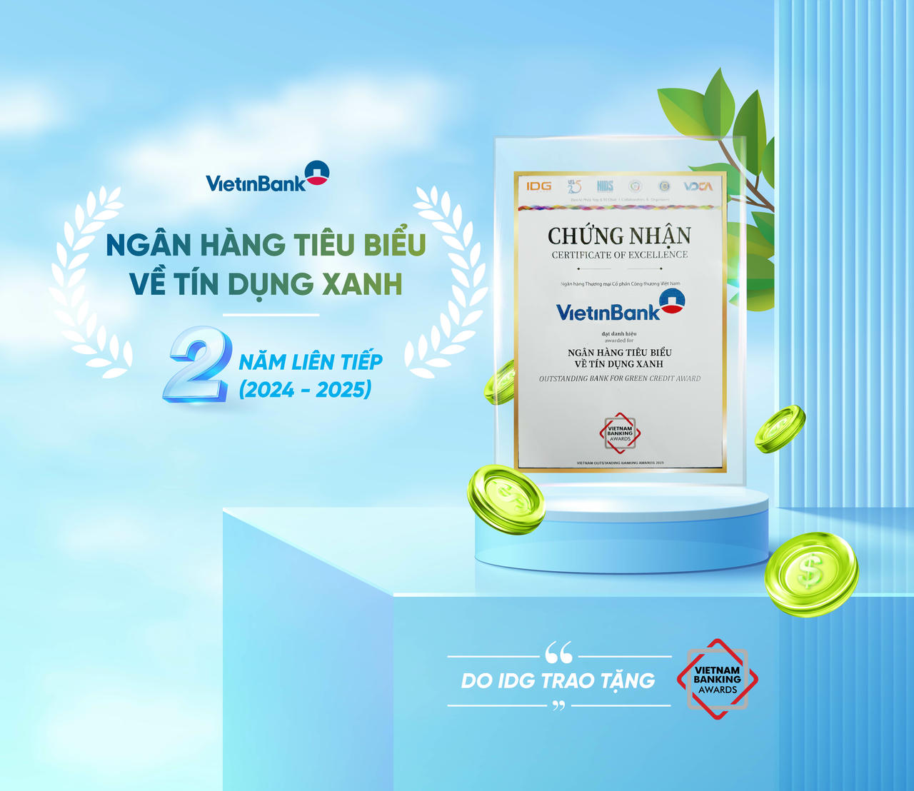 Đây là năm thứ hai liên tiếp Ngân hàng được vinh
danh giải thưởng uy tín này.