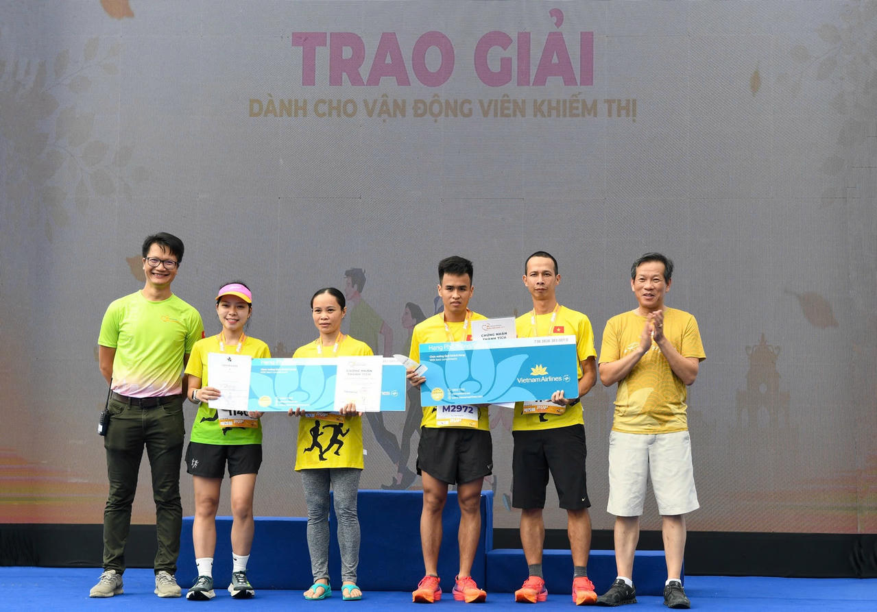 Các vận động viên xuất sắc đạt danh hiệu ở hạng mục Vận động viên khiếm thị