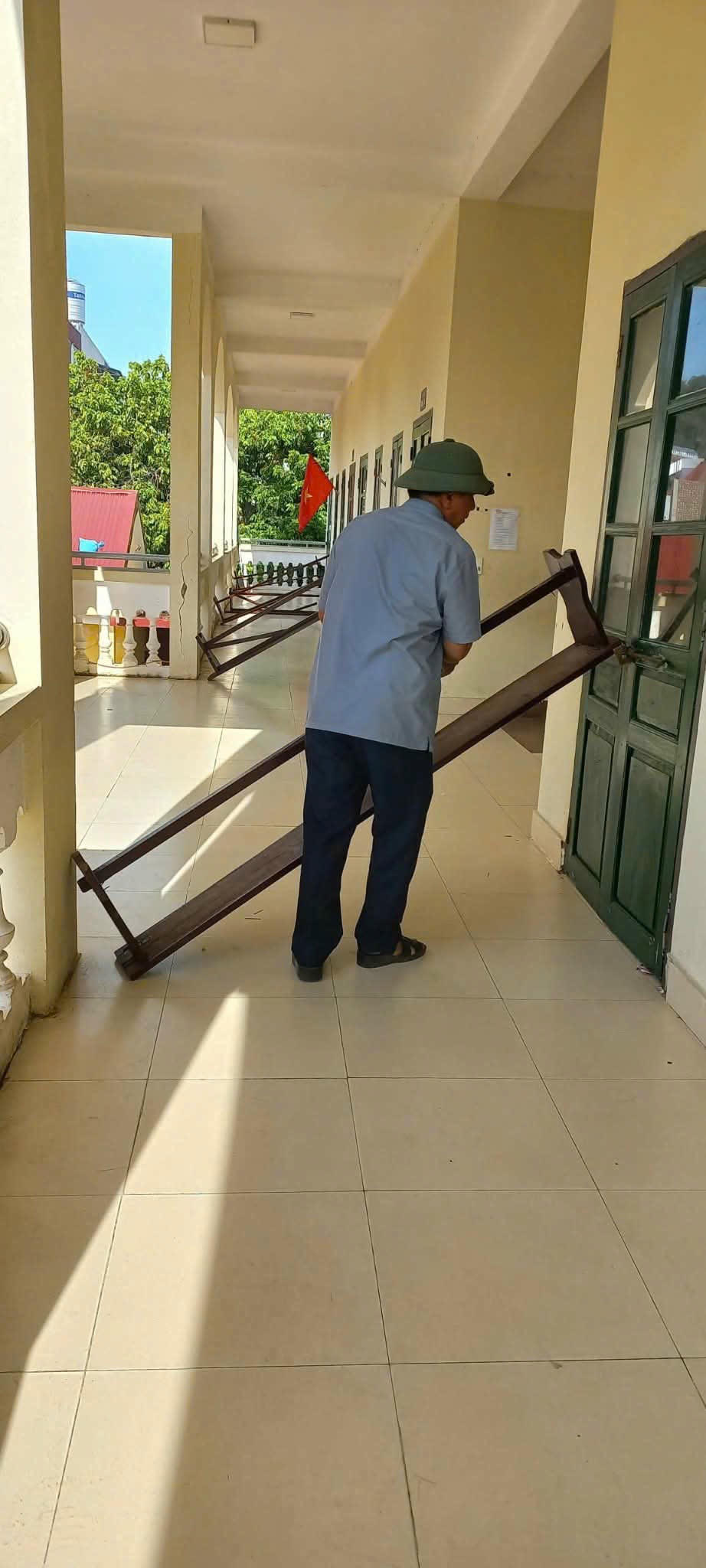 Các trường học trên địa bàn TP Hải Phòng chủ động phòng chống bão số 11. Ảnh: CTV. 