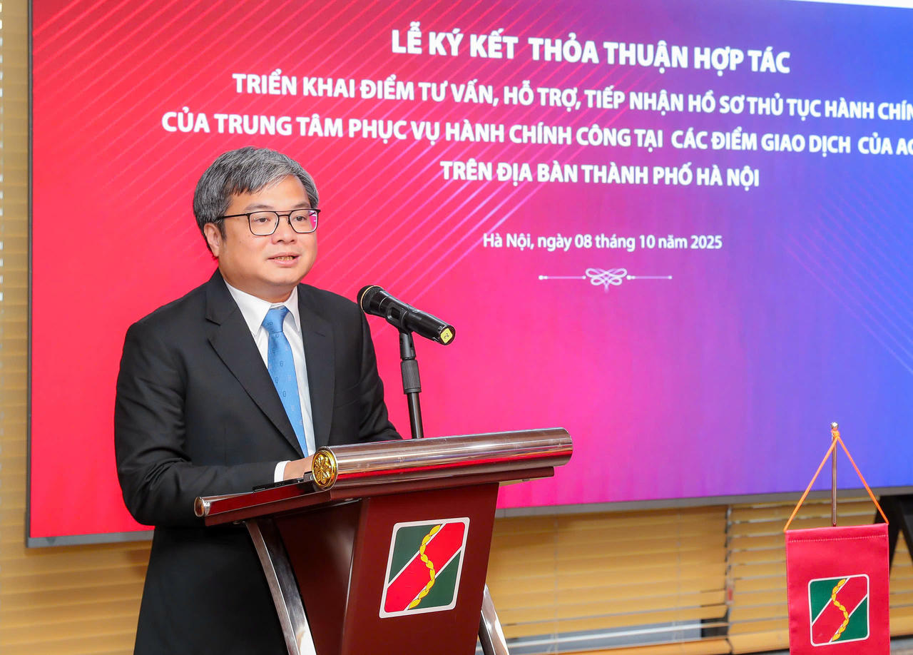 Ông Trương Việt Dũng - Phó Chủ tịch UBND TP Hà Nội phát biểu tại lễ ký kết