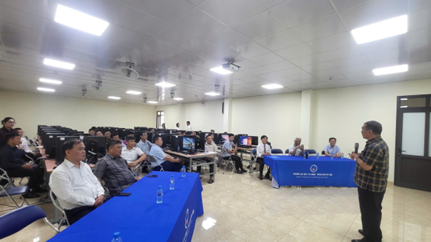 PGS. TSKH Bùi Xuân Biên – Chủ tịch Hội đồng Trường FBU phát biểu tại lễ khai giảng.