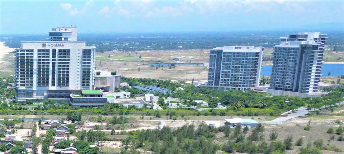 Dự án Khu nghỉ dưỡng Nam Hội An vẫn còn vướng mặt bằng. Ảnh: Tấn Thành.